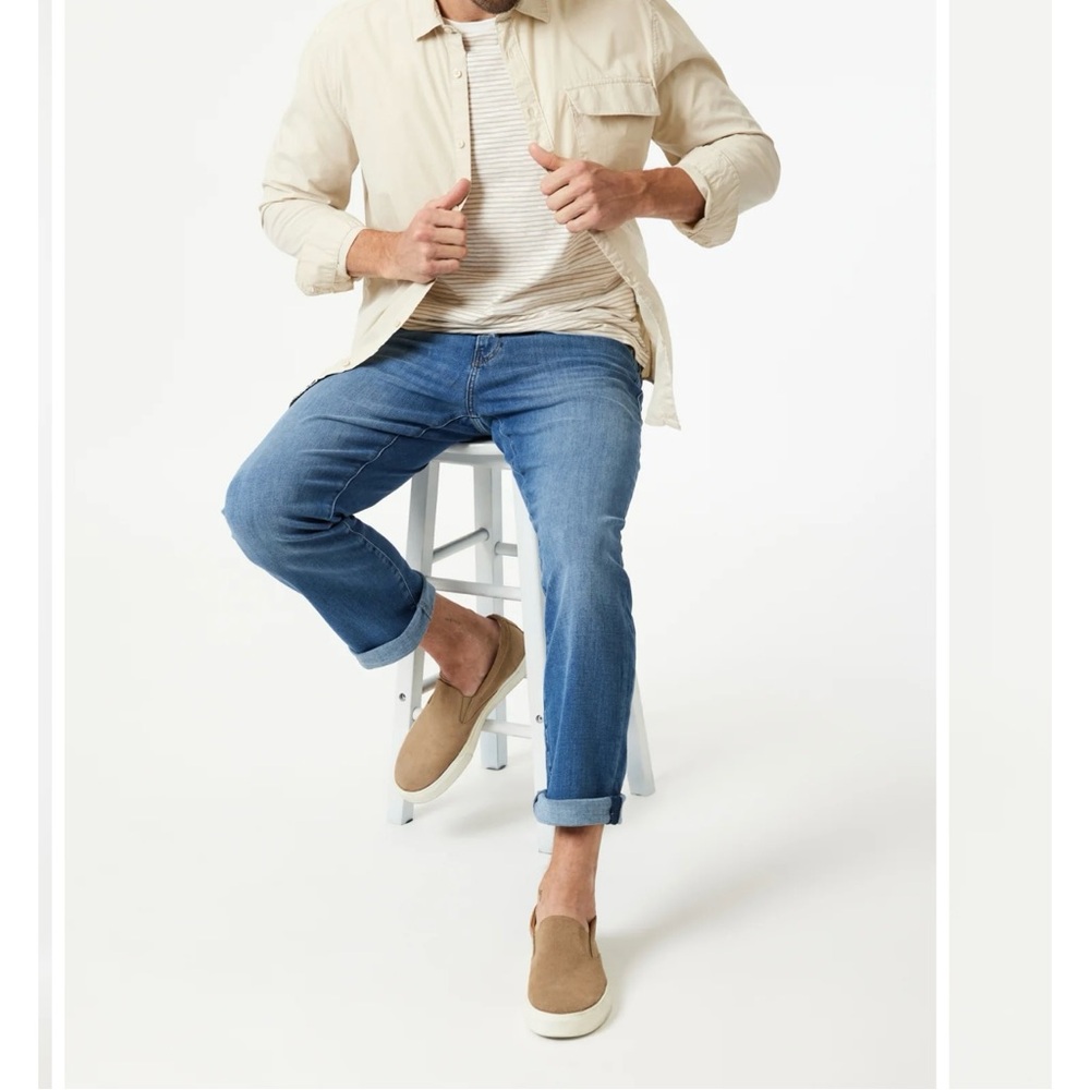 Mavi Matt Relaxed Straight Jeans 36x32